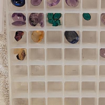 Jewelry Colored stones in mini ice tray