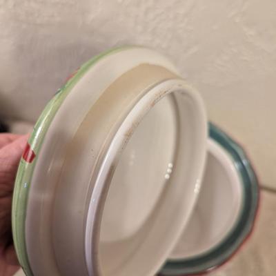 Pfaltzgraff Merriweather Christmas cookie jar or canister.