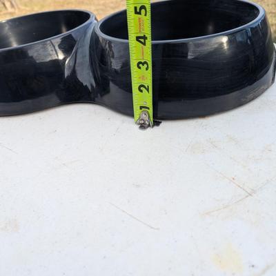 double pet food bowl