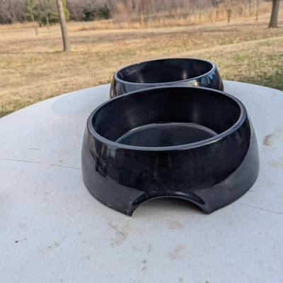 double pet food bowl