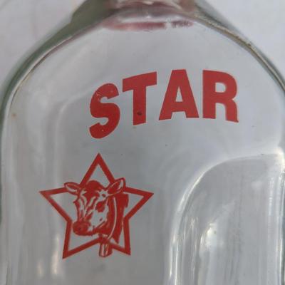 vintage Star Dairy glass milk bottle from Mulhall, Oklahoma