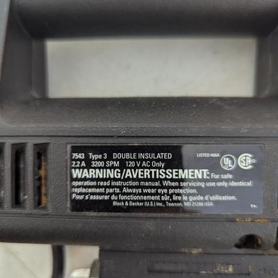 Black & Decker Model 7543 single-speed corded jigsaw