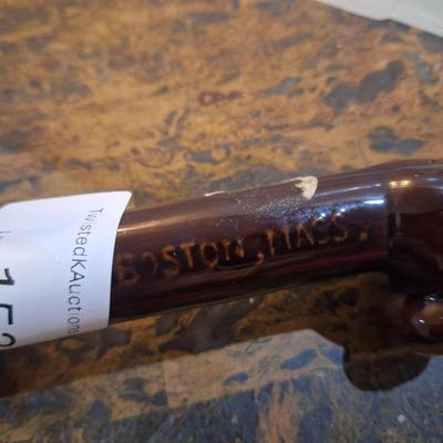 vintage brown ceramic dachshund salt and pepper shaker