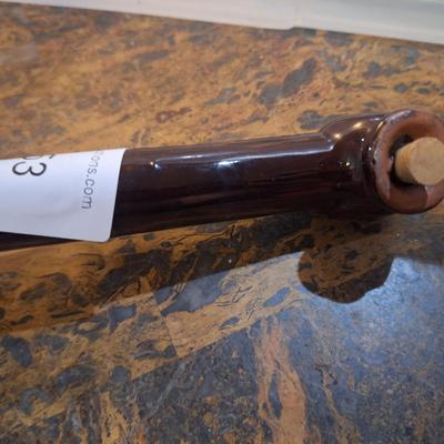 vintage brown ceramic dachshund salt and pepper shaker