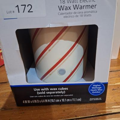Mainstays 18 Watt Electric Stripe Decal Ceramic Wax Warmer.