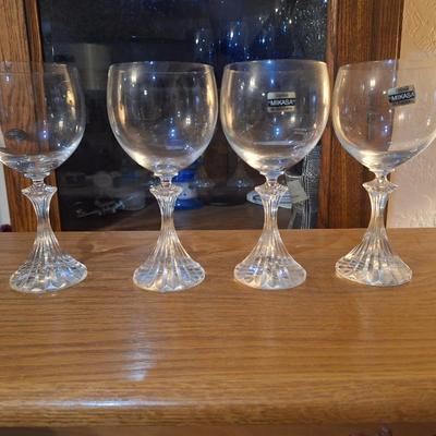 Mikasa The Ritz crystal goblets- set of 4