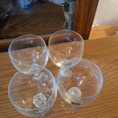 Mikasa The Ritz crystal goblets- set of 4
