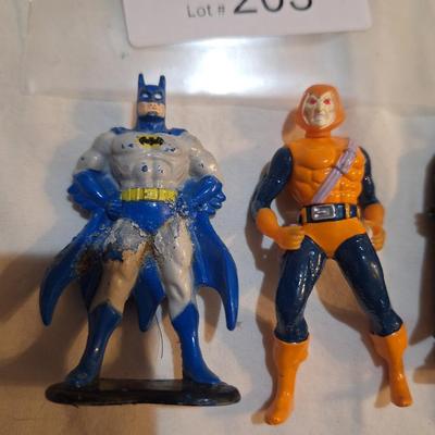 4 small die cast figures by Toy Biz
