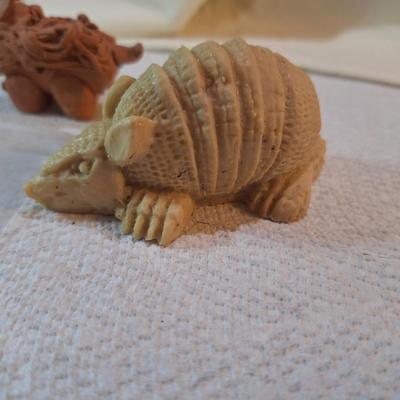 small armadillo figurines