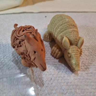 small armadillo figurines