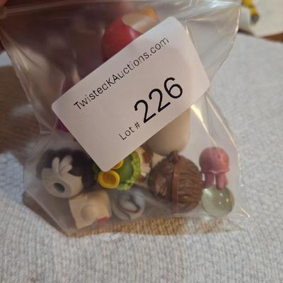 mixed lot of angry birds and other small toys