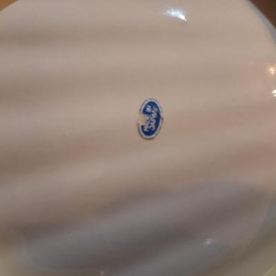 floral chip and dip style plate made in japan - it is one whole piece- see all photos for small damage