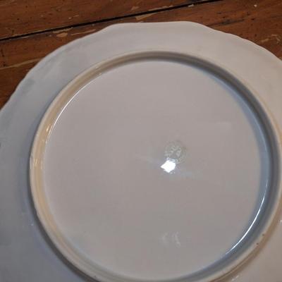 vintage hangled plate from Three Crown china company in Bavaria