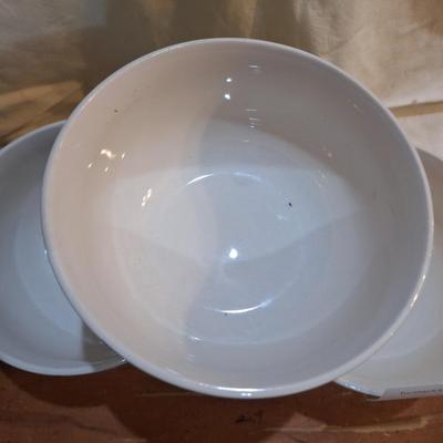 Royal Norfolk Lemon-Printed stoneware bowls- set of 3