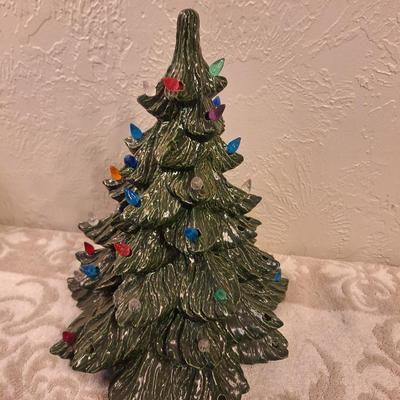 vintage ceramic Christmas tree- top only no base