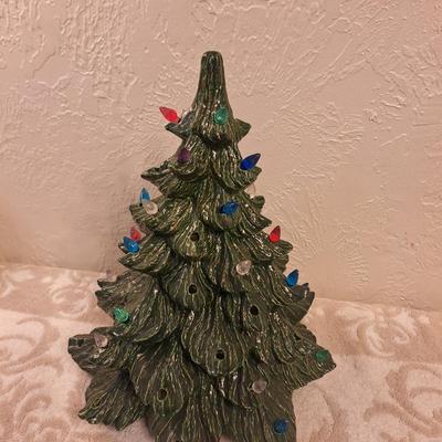 vintage ceramic Christmas tree- top only no base