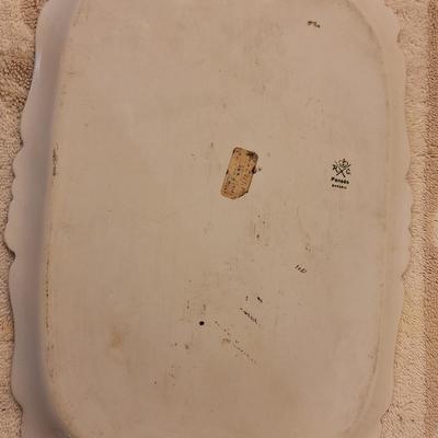 Rosenthal porcelain handled serving dish with Iris pattern