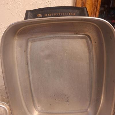 vintage aluminum turkey roasting pan