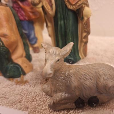 porcelain nativity set