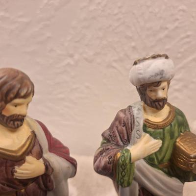 porcelain nativity set