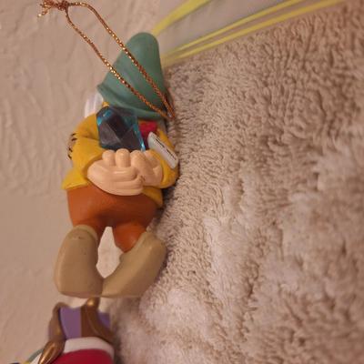 vintage ornaments from Grolier's Disney ornaments of snow white and the seven dwarfs