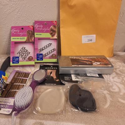 various personal care items- hair items, foot pads  see all photos.