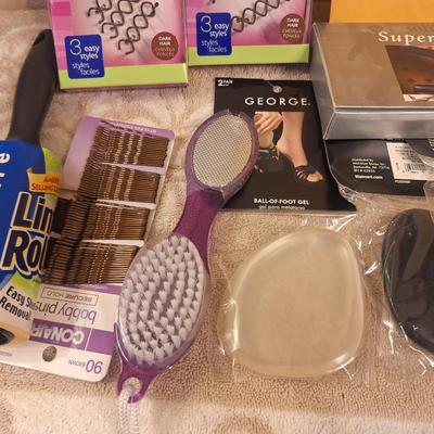 various personal care items- hair items, foot pads  see all photos.