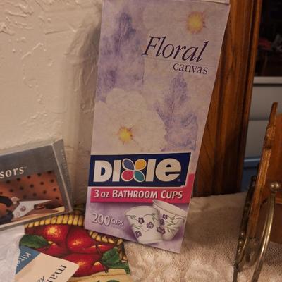 assortment of crafting items