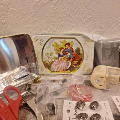 assortment of crafting items