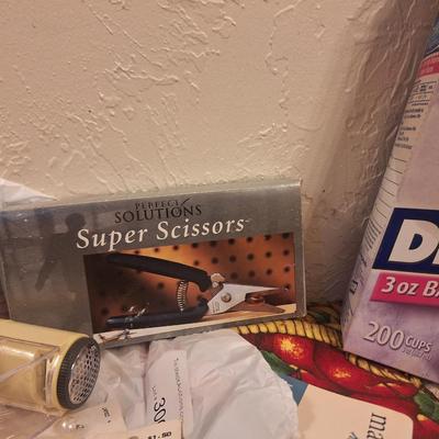 assortment of crafting items