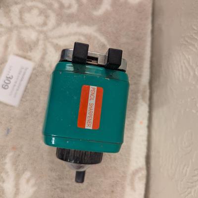 manual, desktop-style pencil sharpener.