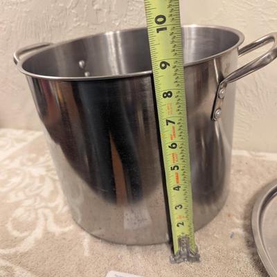 stainless steel stock pot with lid