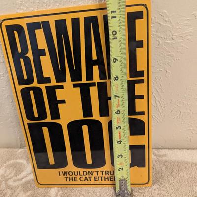 Beware of the Dog sign