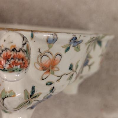 vintage porcelain divided dish- made in japan- possibl Moriyama Mori-Machi but there is no lid for it.