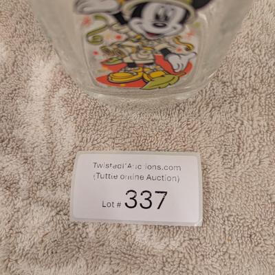  Walt Disney World Celebration 2000 McDonald's glass featuring Mickey Mouse in a safari outfit
