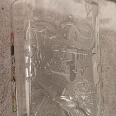  Walt Disney World Celebration 2000 McDonald's glass featuring Mickey Mouse in a safari outfit