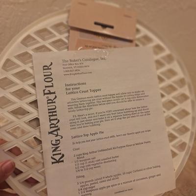  lattice dough round cutter- so you can cut the perfect pie top crust.