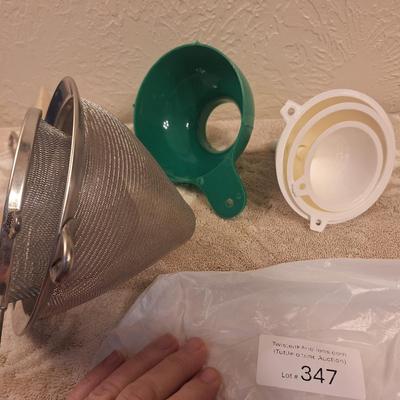 Strainers and funnels