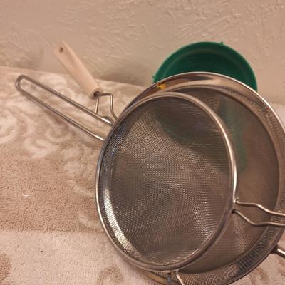 Strainers and funnels