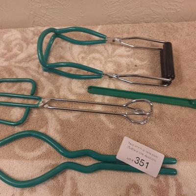 magnetic lid lifter, jar lifter, long tongs and jar opener