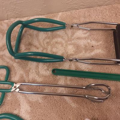 magnetic lid lifter, jar lifter, long tongs and jar opener