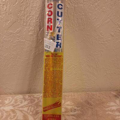 Lee Corn Cutter and Creamer, a kitchen tool used to remove corn kernels from the cob