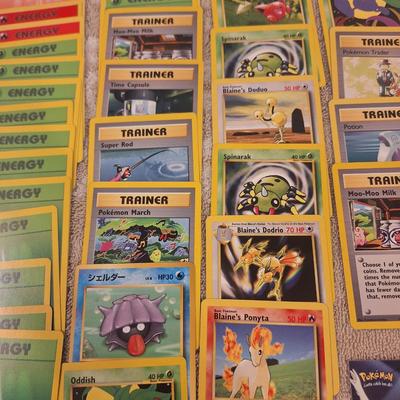 large set of pokemon cards
