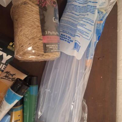 Craft supplies- hot glue, some wood sticks, a little paint and a role of jute twine