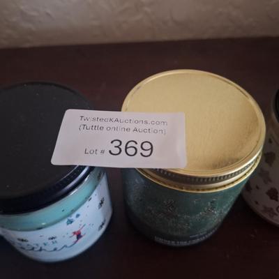 Bath & Body Works single wick scented candles. Sweater Weather, Under The Christmas Tree, and Merry Cookie.