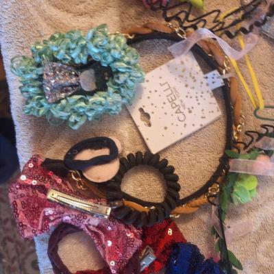 assortment of hair accessories