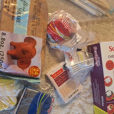 vaqrious arts and craft items - mostly clay