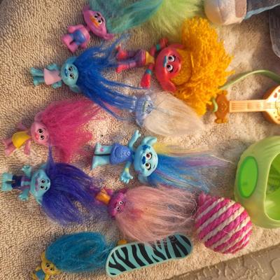 collection of toys primarily featuring characters from the DreamWorks Trolls franchise