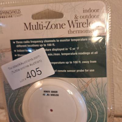 Springfield Precise Temp Multi-Zone Wireless Indoor/Outdoor Thermometer