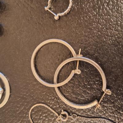 4 sets of earrings and one bracelet